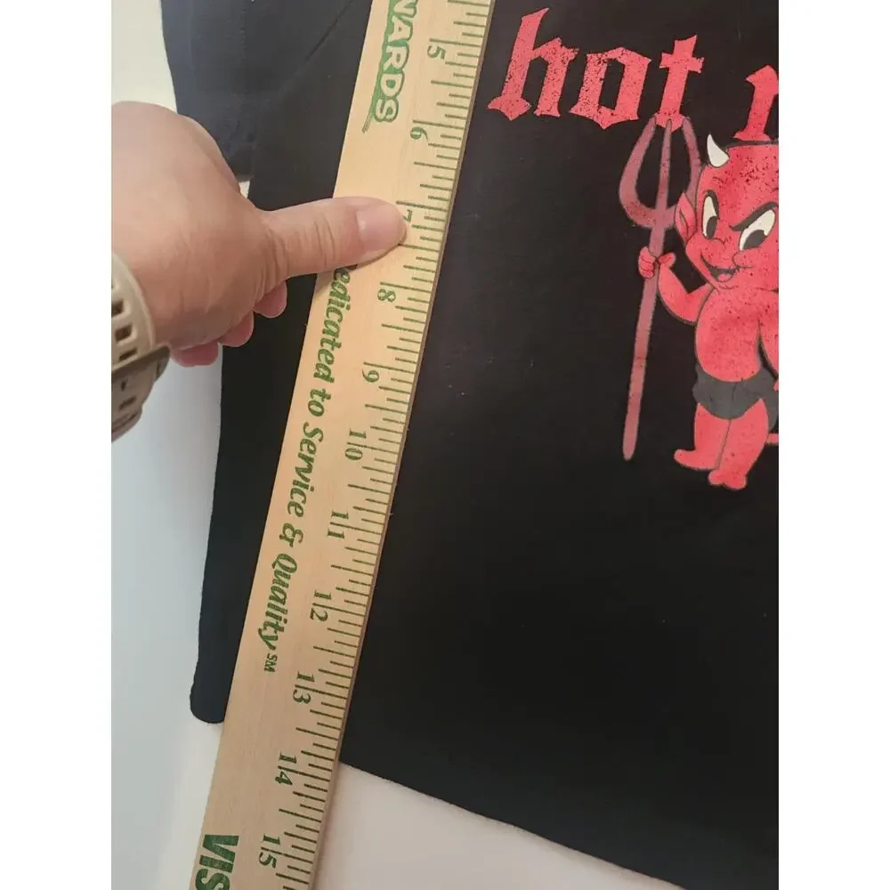 Garage Baby Tee/Crop Top XS, Hot Mess Devil - Picture 4 of 7